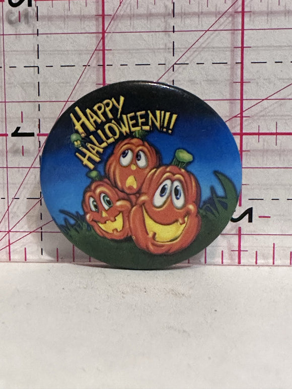 Happy Halloween Pumpkins Jack O Lantern  Button Pinback