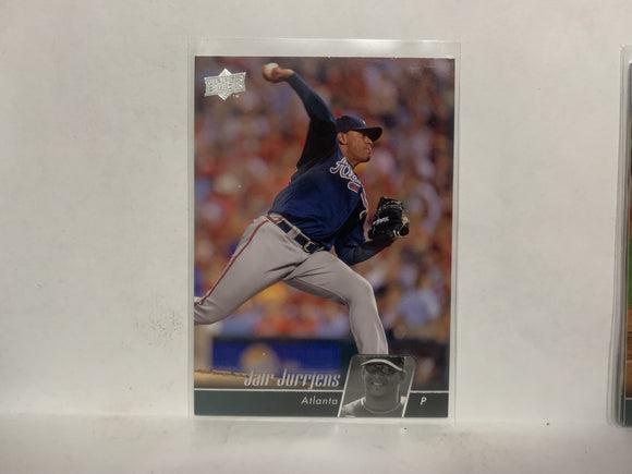 #61 Jair Jurrjens Atlanta Braves 2010 Upper Deck Series 1 Baseball Card NG