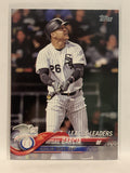 #195 Avisail Garcia League Leaders Chicago White Sox 2018 Topps Series One Baseball Card