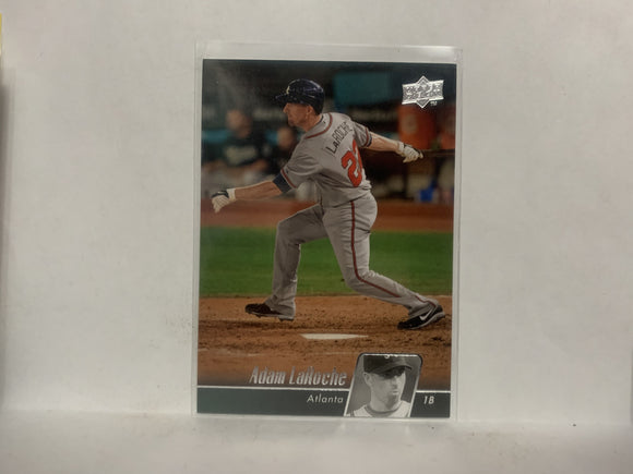#62 Adam Lafloche Atlanta Braves 2010 Upper Deck Series 1 Baseball Card NG