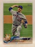 #188 Matt Harvey New York Mets 2018 Topps Series One Baseball Card