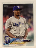 #186 Luis Perdomo San Diego Padres 2018 Topps Series One Baseball Card