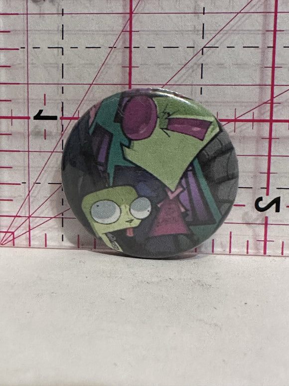 Invader Zim Characters  Button Pinback
