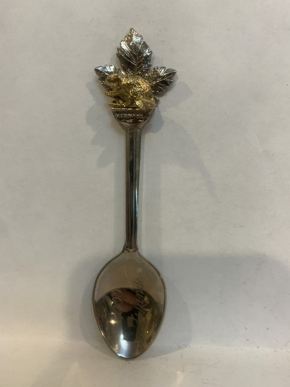 1000 Islands Beaver canada Maple Leaf Souvenir Spoon