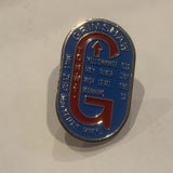 Grimshaw Mile Zero Mackenzie Hwy Logo Lapel Hat Pin AV