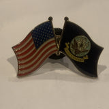 USA US Navy Friendship Flags Lapel Hat Pin AV