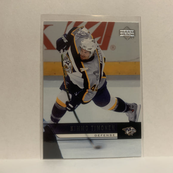 #111 Kimmo Timonen Nashville Predators 2006-07 Upper Deck Series One Hockey Card JJ