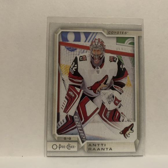 #497 Antti Raanta Arizona Coyotes 2018-19 O-Pee-Chee Hockey Card JJ