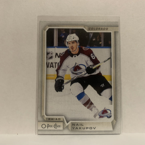 #298 Nail Yakupov Colorado Avalanche 2018-19 O-Pee-Chee Hockey Card JJ