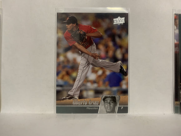 #238 Alberto Arias Houston Astros 2010 Upper Deck Series 1 Baseball Card NH