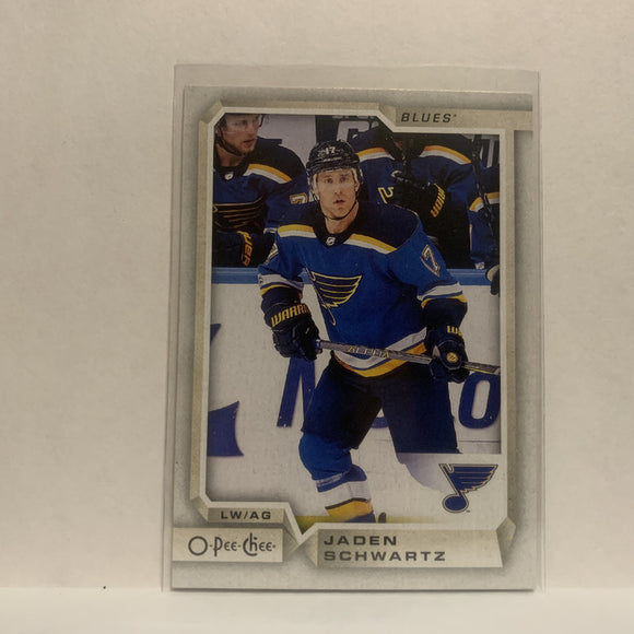 #93 Jaden Schwartz St Louis Blues 2018-19 O-Pee-Chee Hockey Card JJ