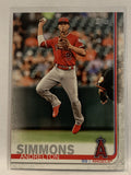 #255 Andrelton Simmons Los Angeles Angels 2019 Topps Series One Baseball Card