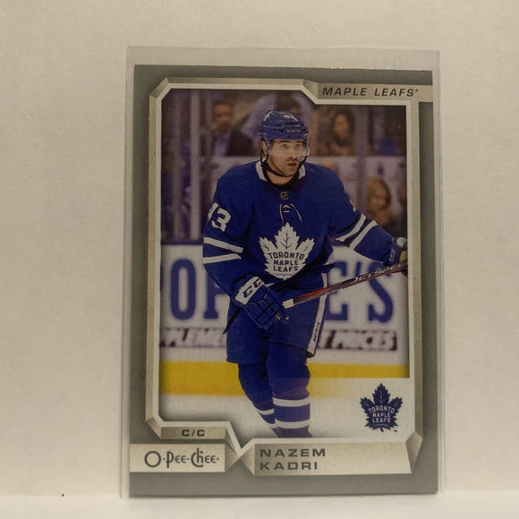 #34 Nazem Kadri Toronto Maple Leafs 2018-19 O-Pee-Chee Hockey Card JJ