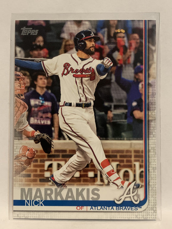 #350 Nick Markakis Atlanta Braves 2019 Topps Series One Baseball Card