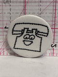 Corded Telephone  Button Pinback