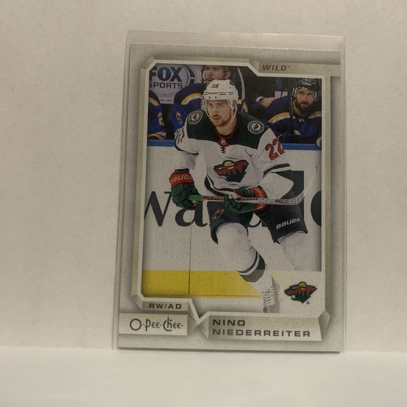 #297 Nino Niederreiter Minnesota Wild 2018-19 O-Pee-Chee Hockey Card JK