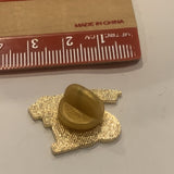 I Love Heart Volleyball Lapel Hat Pin AW