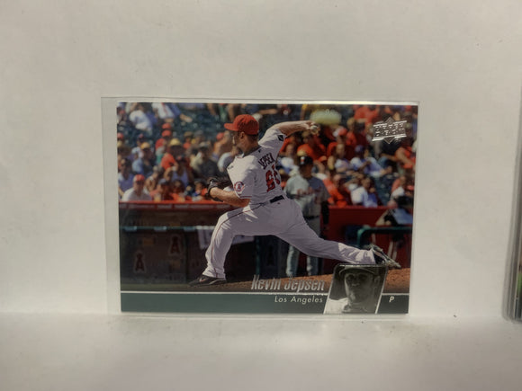 #258 Kevin Jepsen Los Angeles Angels 2010 Upper Deck Series 1 Baseball Card NI