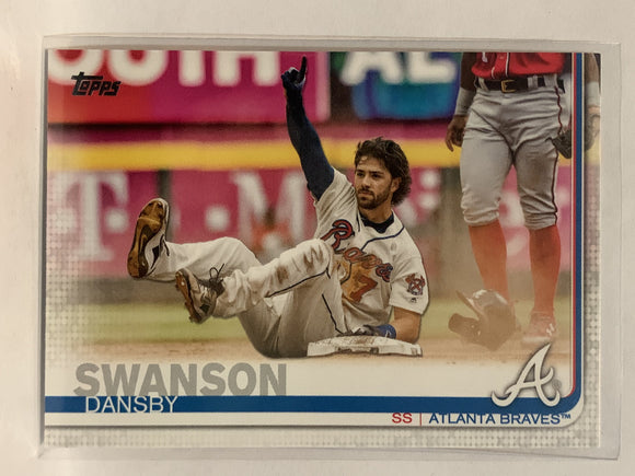 #191 Dansby Swanson Atlanta Braves 2019 Topps Series One Baseball Card