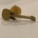 Yellow Guitar Lapel Hat Pin AW