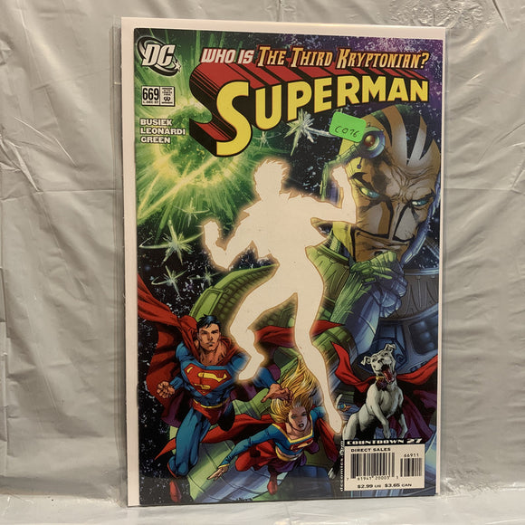 #669 Superman Who is The Third Kryptonian? DC Comics BI 8782