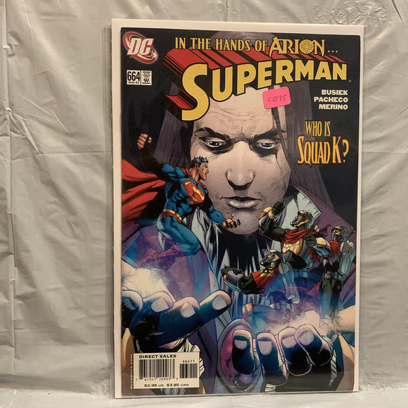 #664 Superman In the Hands of Arion Who is Squad K DC Comics BI 8783