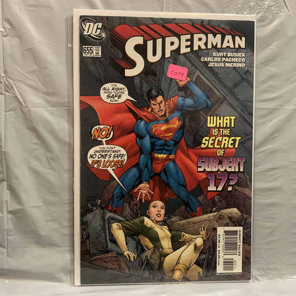 #655 Superman Secret of Subject 17 DC Comics BI 8784