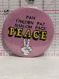 Paix Frieden Paz Shalom Pace Peace  Button Pinback