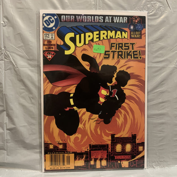#172 Superman First Strike Our Worlds at War DC Comics BI 8787