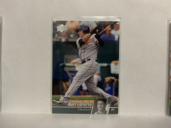#161 Matt Laporta Cleveland Indians 2010 Upper Deck Series 1 Baseball Card NI