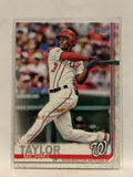 #101 Michael Taylor Washington Nationals 2019 Topps Series One Baseball Card