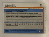 #281 Jeff McNeil Rookie New York Mets 2019 Topps Series One Baseball Card