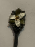 White Petal Flower Souvenir Spoon