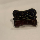 Classy B*tch Slogan Lapel Hat Pin AW