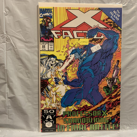 #69 X Factor Professor X Shadow King in Final Battle Marvel Comics BJ 8813