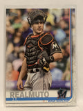 #52 J.T. Realmuto Miami Marlins 2019 Topps Series One Baseball Card