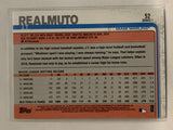 #52 J.T. Realmuto Miami Marlins 2019 Topps Series One Baseball Card