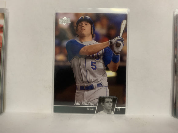 #496 Ian Kinsler Texas Rangers 2010 Upper Deck Series 1 Baseball Card NJ