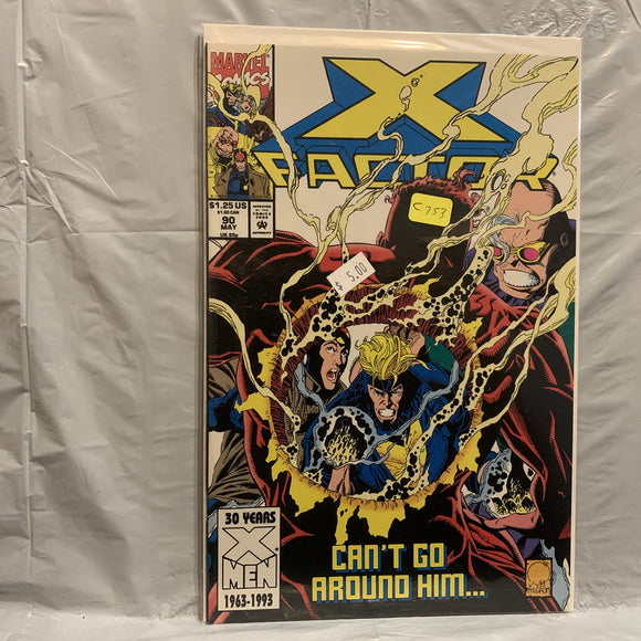 #90 X-Factor Can't Go Around Him Marvel Comics BJ 8830