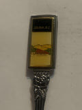 Golden British Columbia Souvenir Spoon