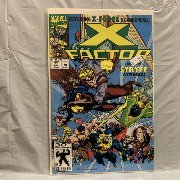 #77 X-Factor When Stryfe Strikes Cannonball Marvel Comics BJ 8835
