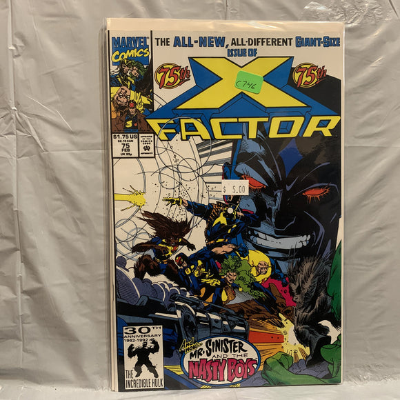 #75 X-Factor Mr. Sinister and the Nasty Boys Marvel Comics BJ 8837