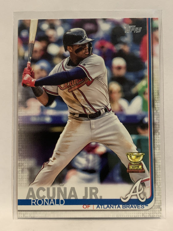 #1 Ronald Acuna Jr  All Star Rookie Atlanta Braves 2019 Topps Series One Baseball Card