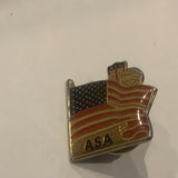 ASA USA American Flag Lapel Hat Pin AX
