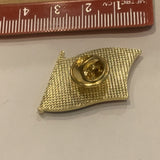 Eagle on a USA American Flag Lapel Hat Pin AX