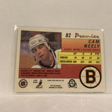 #82 Cam Neely Boston Bruins  1991-92 Premier O-Pee-Chee Hockey Card AI