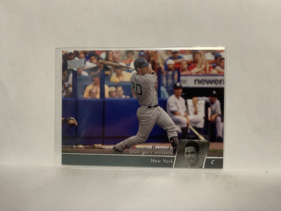 #347 Jorge Posada New York Yankees 2010 Upper Deck Series 1 Baseball Card NK