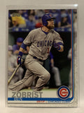 #9 Ben Zobrist Chicago Cubs 2019 Topps Series One Baseball Card