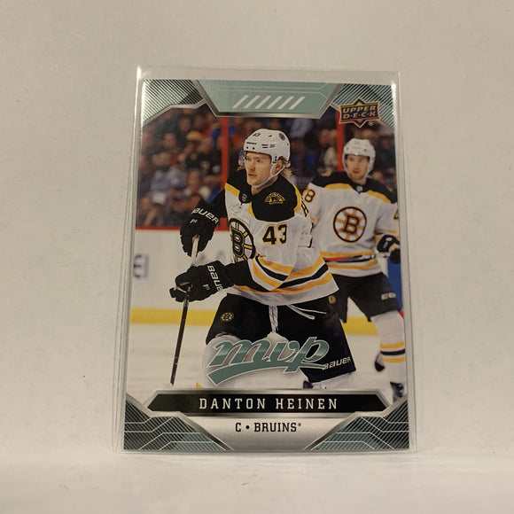 #155 Danton Heinen Boston Bruins  2019-20 UD MVP Hockey Card AJ