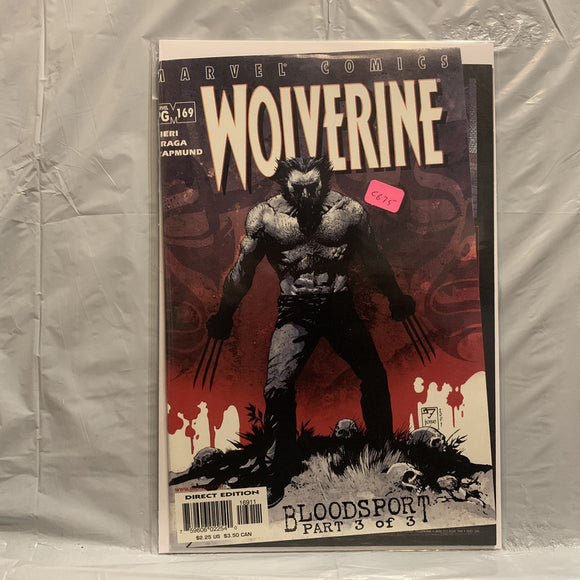 #169 Wolverine Bloodsport Part 3 of 3 Marvel Comics BK 8895